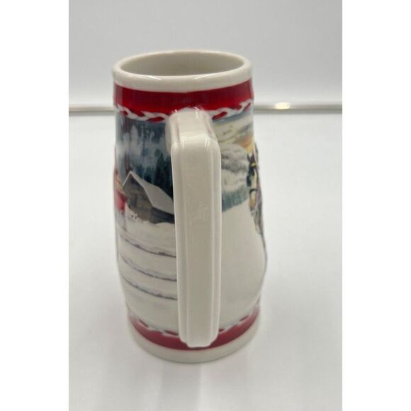 Budweiser Holiday Stein 2010 Clydesdale Dashing Through The Snow - Picture 6 of 11